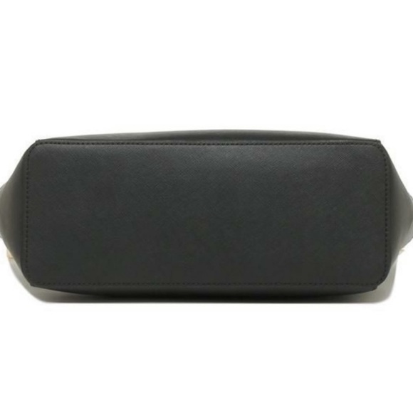 MICHAEL KORS CHARLOTTE LARGE TOP ZIP TOTE BLACK - Picture 5 of 9